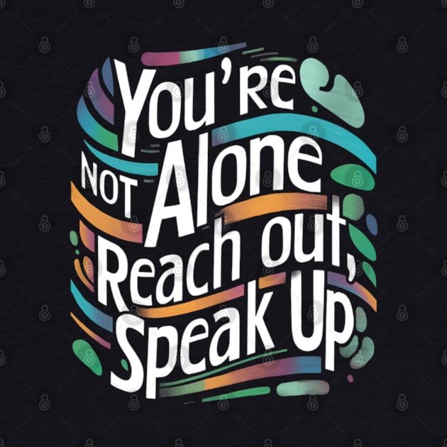 Mental health - You're Not Alone: Reach Out, Speak Up by CreationArt8